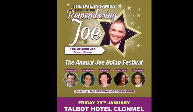 The legendary Joe Dolan to be remembered at a Tipperary venue