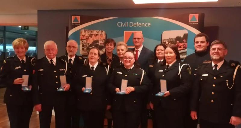 Members of Civil Defence in Limerick honoured at national awards ceremony