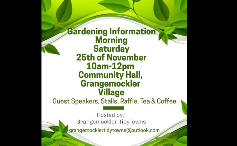 Gardening information meeting to be held in Tipperary village
