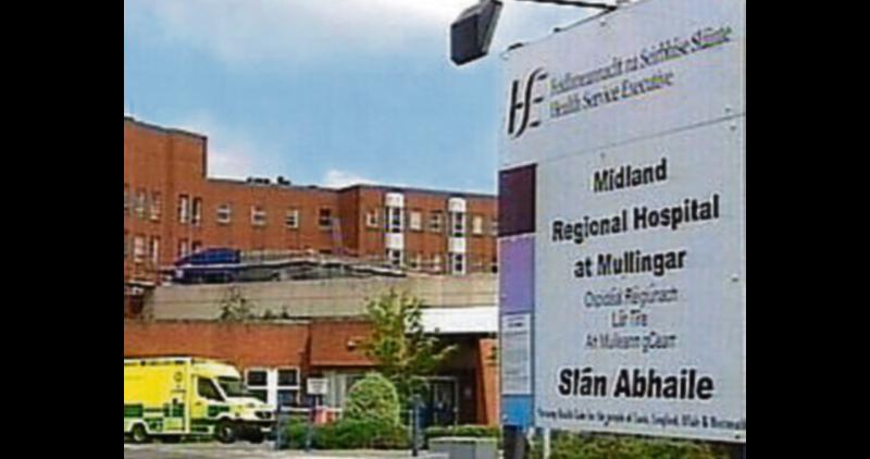 Midland Regional Hospital Mullingar is experiencing increasing numbers of people requiring admission