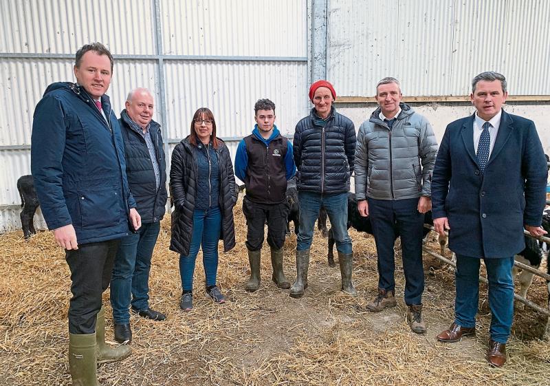 Minister helps calve a cow on local Limerick farm visit
