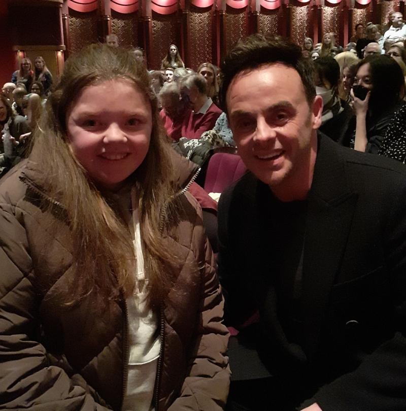 Longford girl star struck in London as she meets TV presenter Ant McPartlin