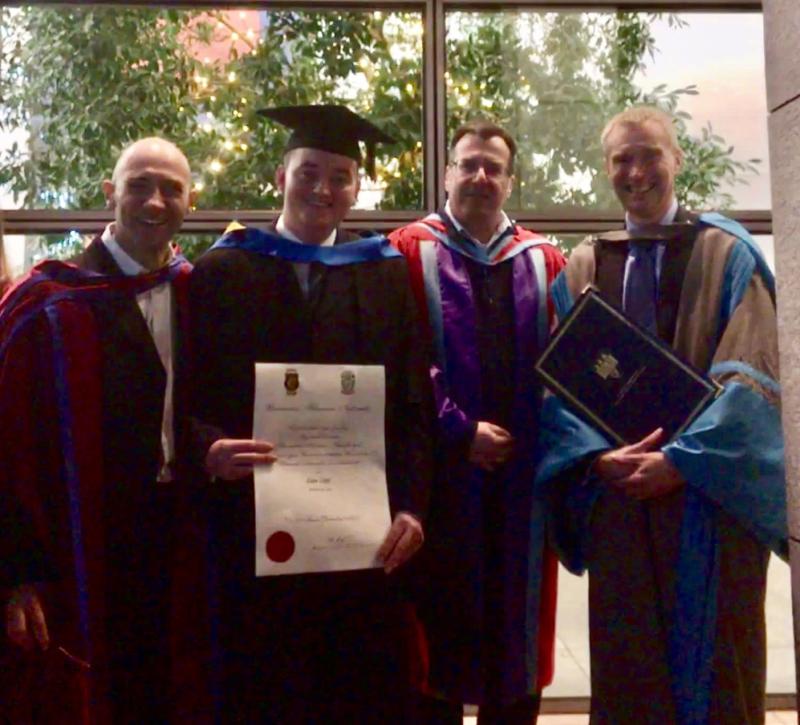 Longford man graduates with First Class Honours from UCD Smurfit School