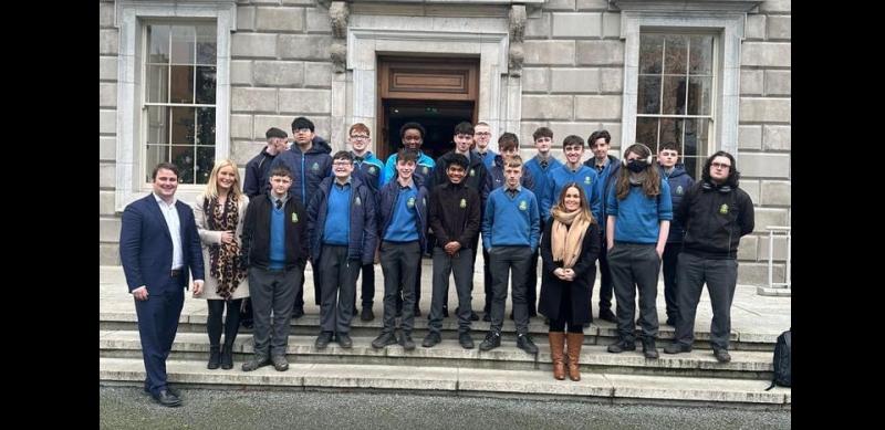 Pupils from De La Salle school Dundalk enjoy a visit to Leinster House