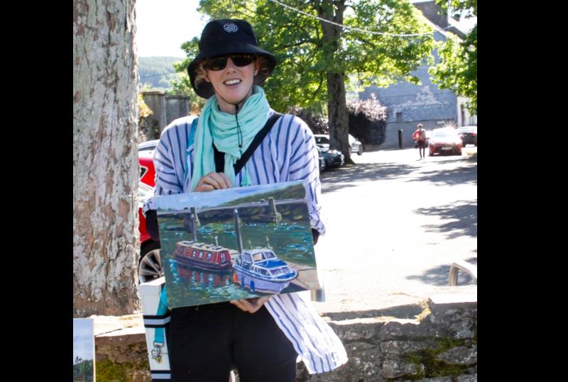 Marina painting won En Plein Air art contest at Carrick-on-Suir's Clancy Brothers Festival 