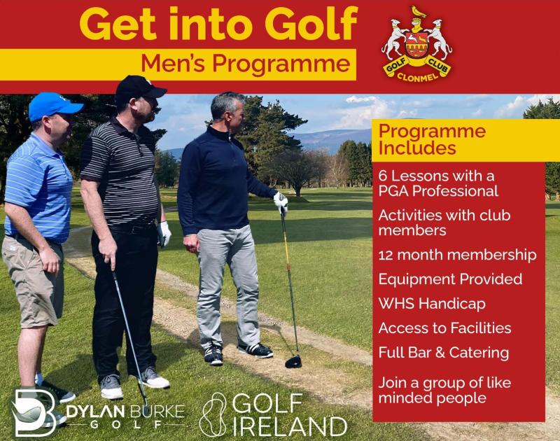 'Big drive' at Clonmel Golf Club with fantastic opportunity for men to take up the sport