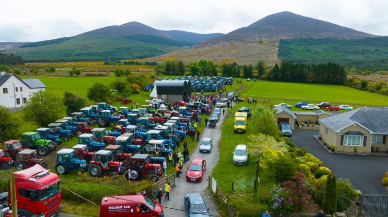 Super turnout of Tipperary tractors for Dom Ryan Memorial Tractor Run 