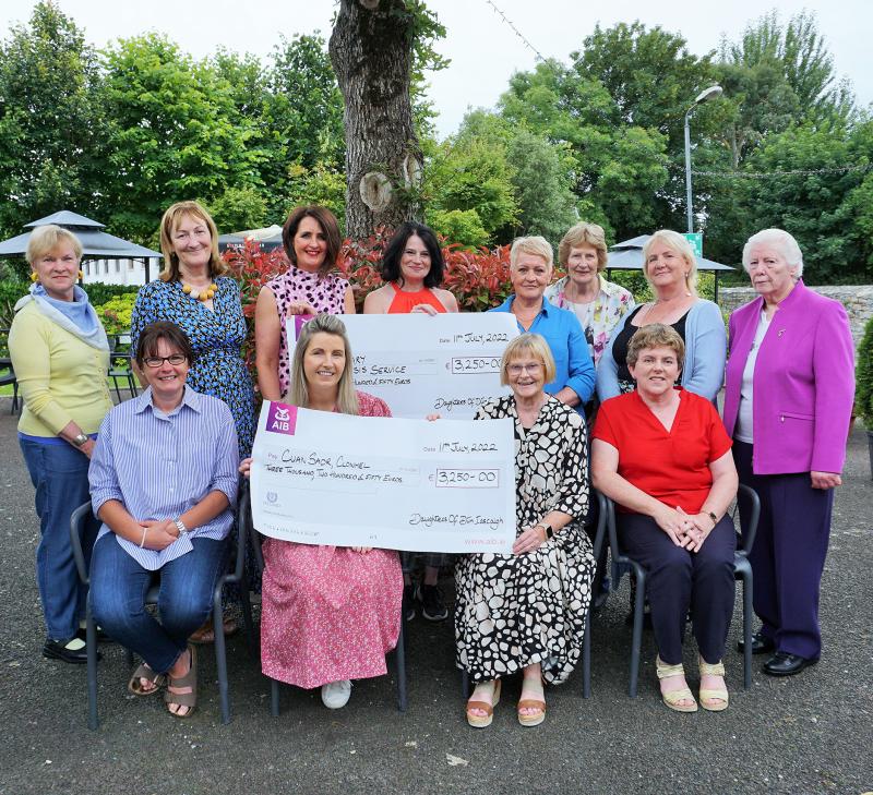 Cahir cheque presented to Tipperary Women's Refuge/Rape Crisis Centre