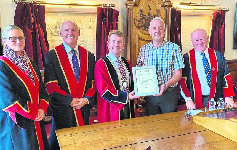 Mayoral Reception to Rosegreen Tidy Village Group in Clonmel Town Hall  