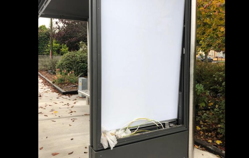 New bus shelter vandalised in village in Louth