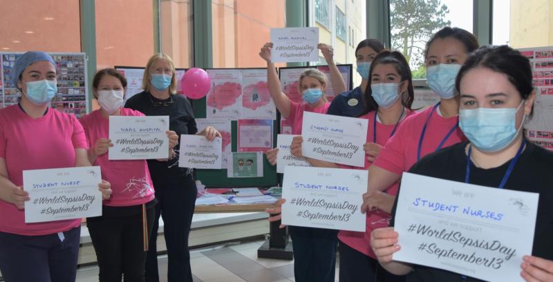 Know the signs: staff at Kildare hospital raise awareness of sepsis on World Sepsis Day 2022