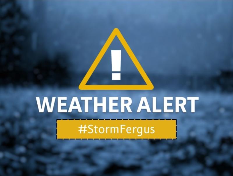 Alert: Weather warnings issued for Clare as Storm Fergus approaches