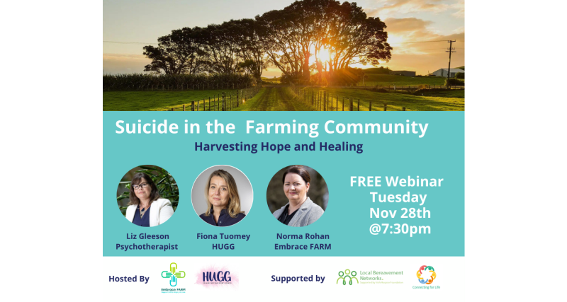 Suicide in the Farming Community, a free webinar for those impacted