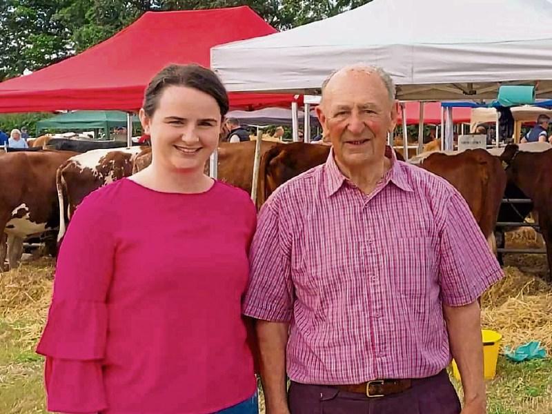 Paddy, 91,  fresh as a daisy in flower section of the Limerick Show