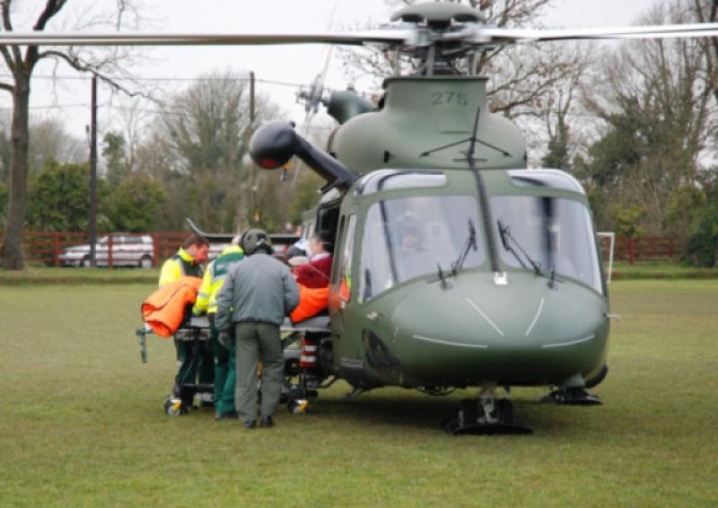 BREAKING | Two men seriously injured in Longford car crash airlifted to hospital 