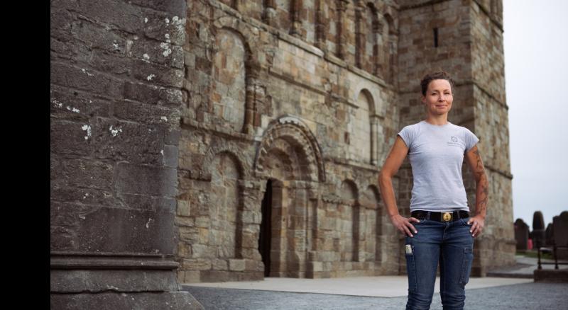 The work of stonemason Julia will leave a lasting impression in Cashel