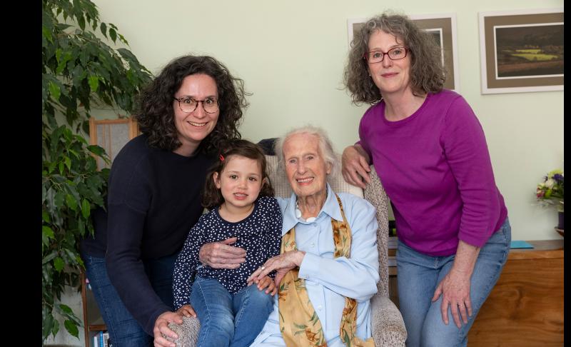 Peg marks milestone birthday surrounded by loving family at her home in Clonmel