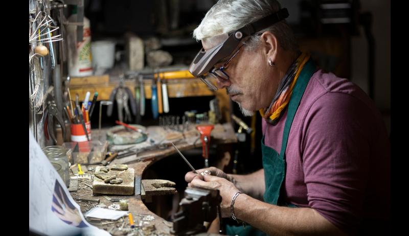 Rory finds pure joy at work in Clonmel in the craft of silver and gold