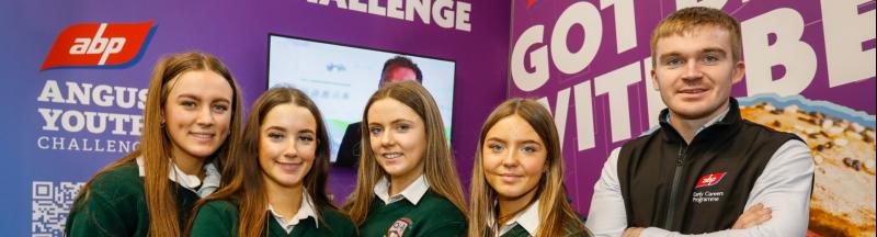 Borrisokane students learn about the benefits of beef during Young Scientist visit
