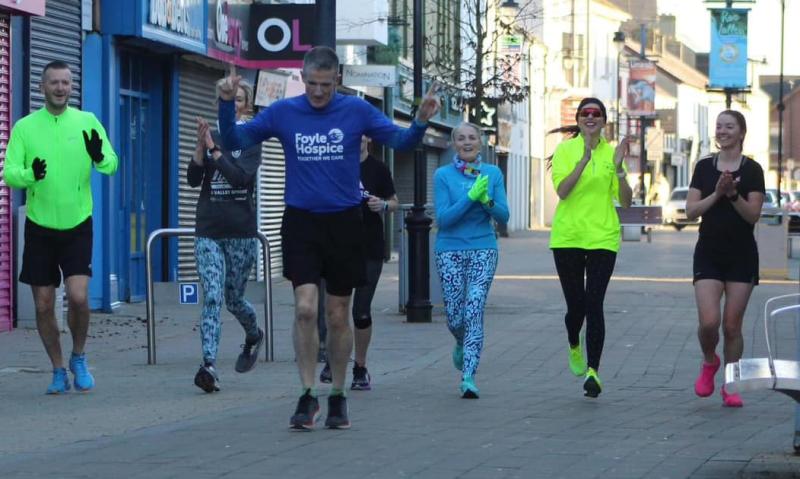 Derry man raises thousands for Foyle Hospice running 4 miles every 4 hours 