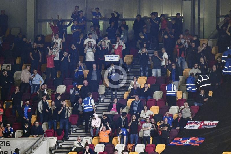 Oldham back down on bans for fans who criticised owner Abdallah Lemsagam