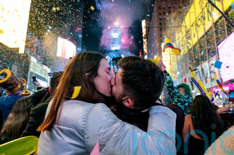 Ball drops as New York starts 2022 with traditional Times Square celebration