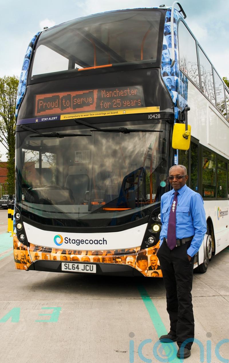 Bus driver receives honour for 40 years of service to Manchester community