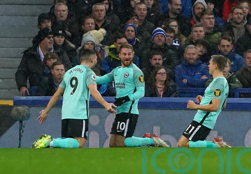 Brighton pile pressure on Rafael Benitez with first win at Everton