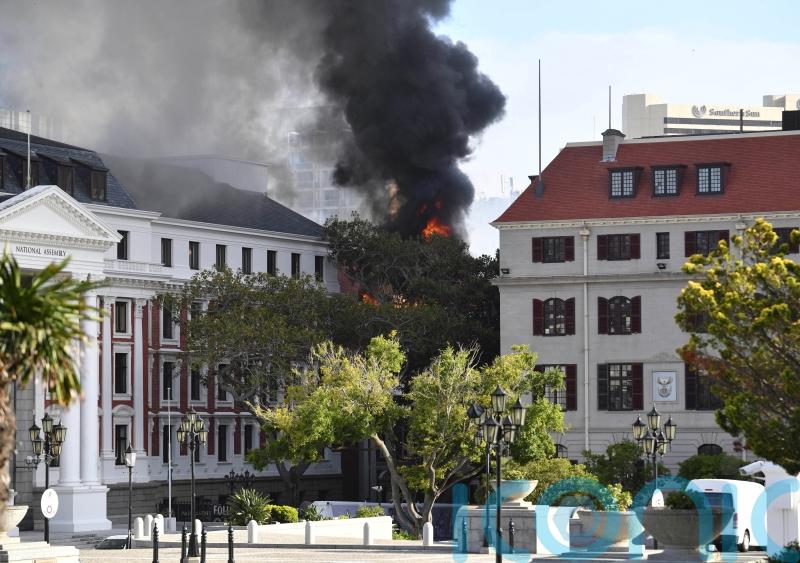 South Africa Parliament chamber ‘completely gutted’ by fire