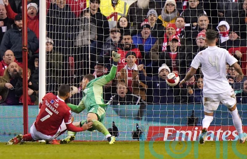 Lewis Grabban’s late strike sees Nottingham Forest dump Arsenal out of FA Cup