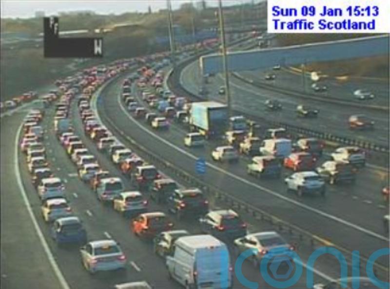 M8 near Glasgow closed for three hours following man’s death