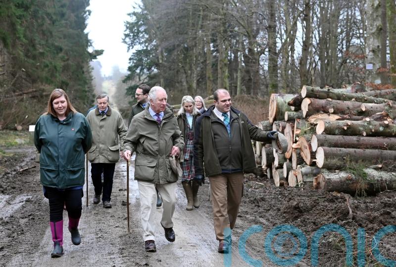 Charles in Scotland to view storm damage hours after Andrew drops HRH style