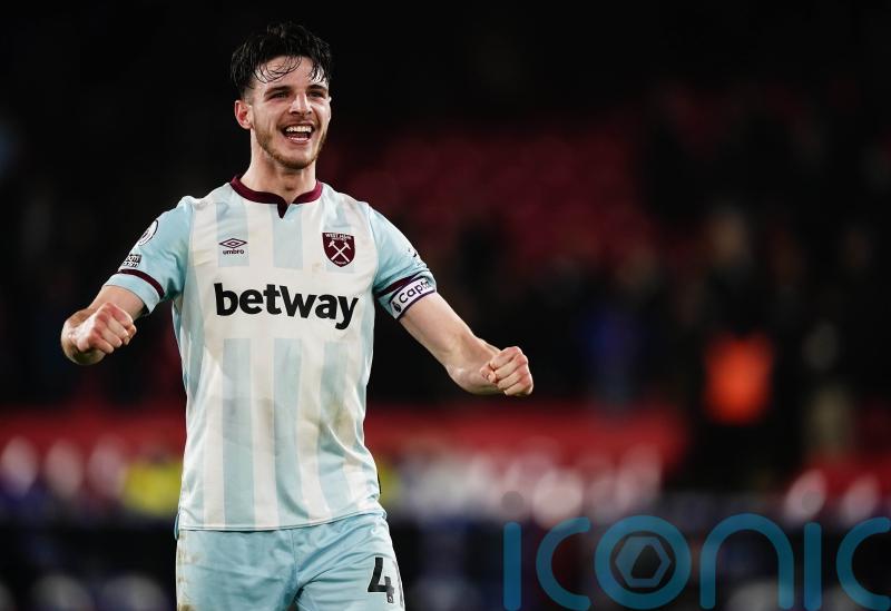 David Moyes hails Declan Rice’s rise and says he can still improve his game