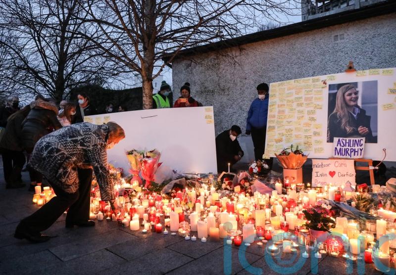 Thousands gather in Tullamore for Ashling Murphy vigil
