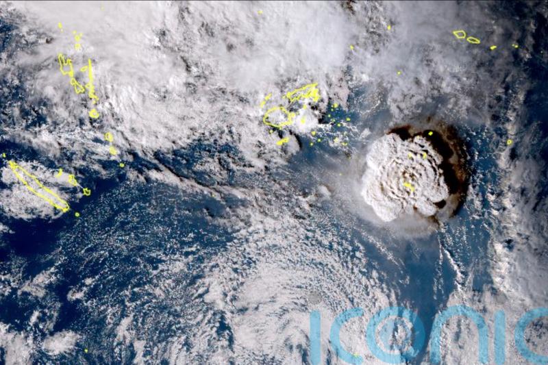 Islanders rush to escape waves after undersea volcano erupts near Tonga