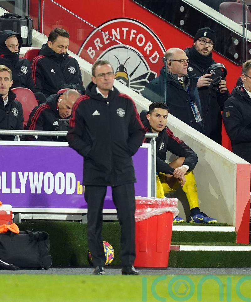 Man Utd ease to win at Brentford but Cristiano Ronaldo fumes at being withdrawn
