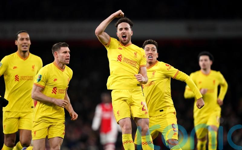 Diogo Jota brace sends Liverpool into Carabao Cup final