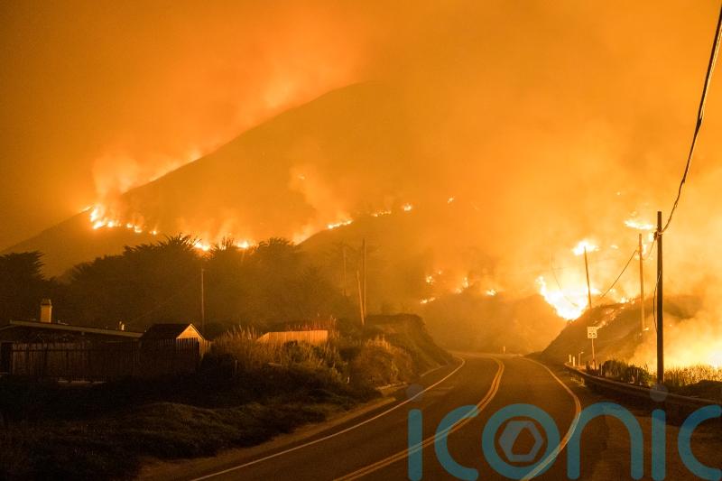 Homes evacuated over wildfire in California’s Big Sur