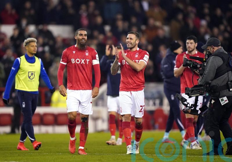 Nottingham Forest edge fiercely-contested East Midlands clash with 10-man Derby