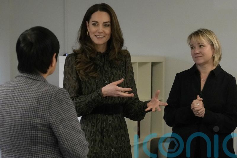 Kate visits crisis support service Shout to mark one million text conversations