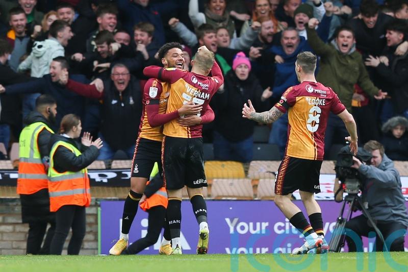 Lee Angol to miss Bradford’s clash with Crawley