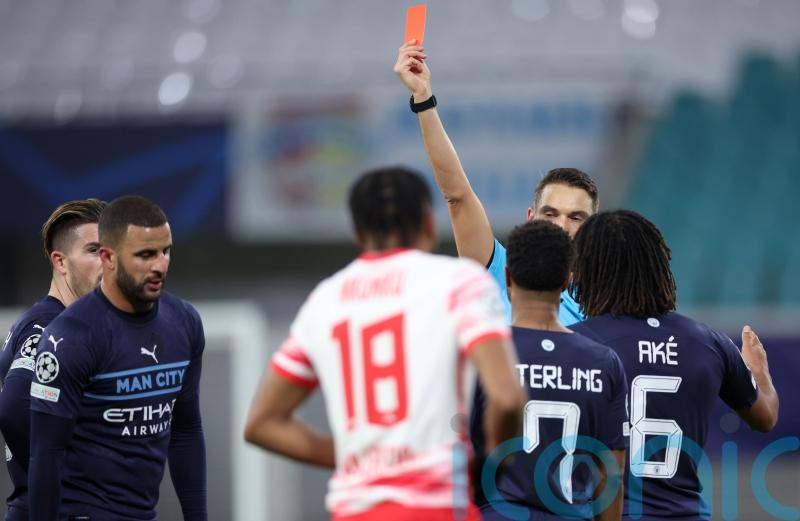 Kyle Walker banned for three European games after red card against Leipzig