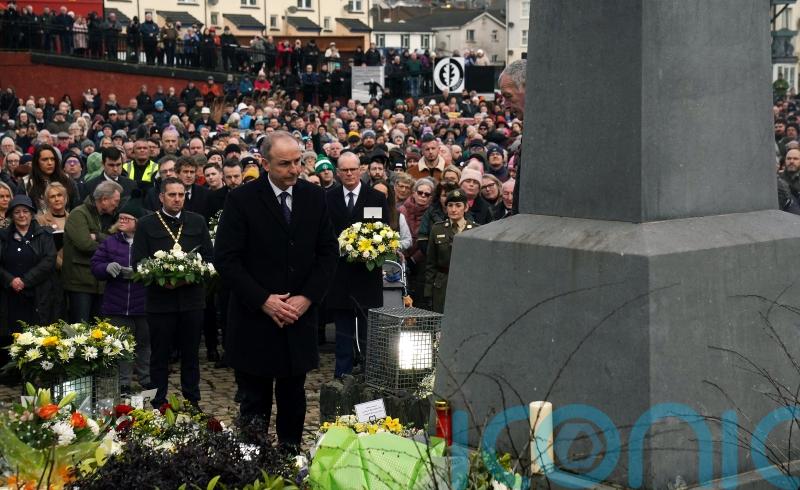 Large crowd attend commemoration event to mark 50th anniversary of Bloody Sunday