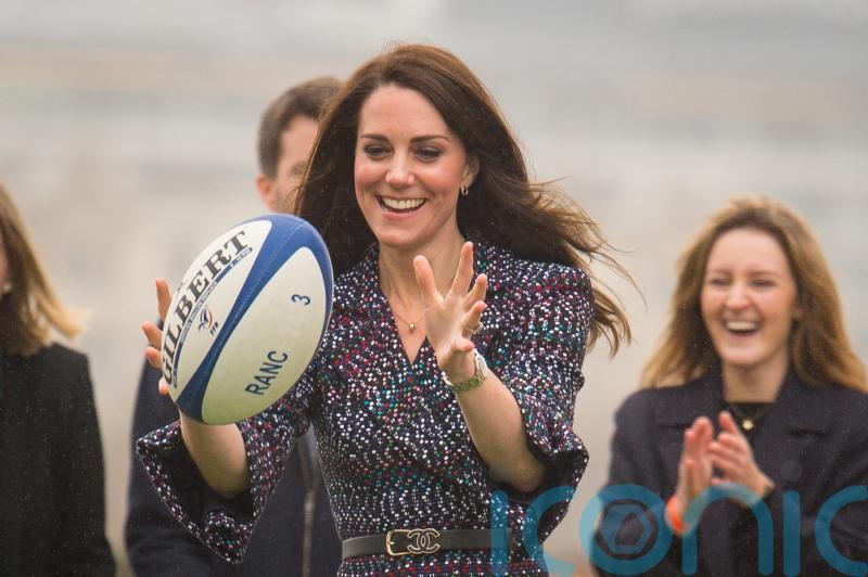 Kate throws rugby ball in video marking her new patronages