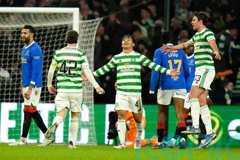 Reo Hatate stars as Celtic beat Old Firm rivals Rangers to go top of the table