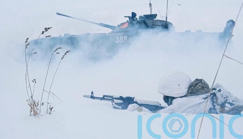 Nato chief wary of Russian troop build-up in Belarus amid Ukraine tension