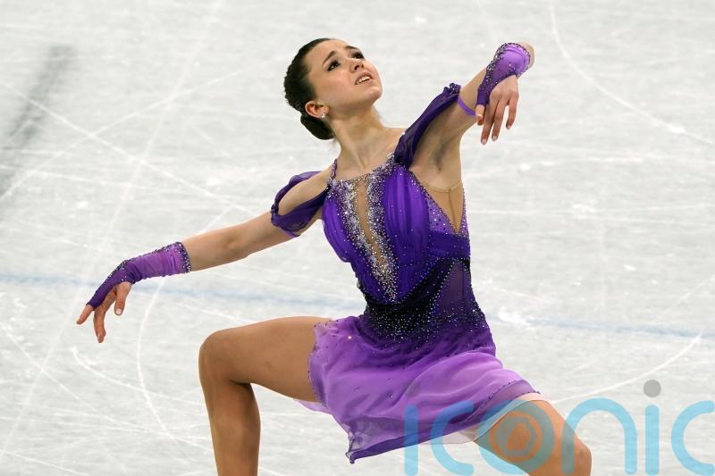 Teenage Russian figure skater makes striking Olympic debut