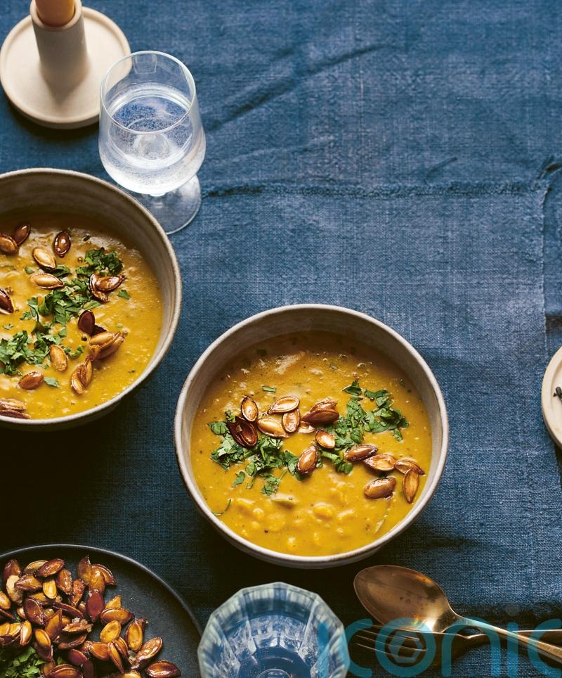 Sophie Gordon’s creamy curried pumpkin split pea dal recipe