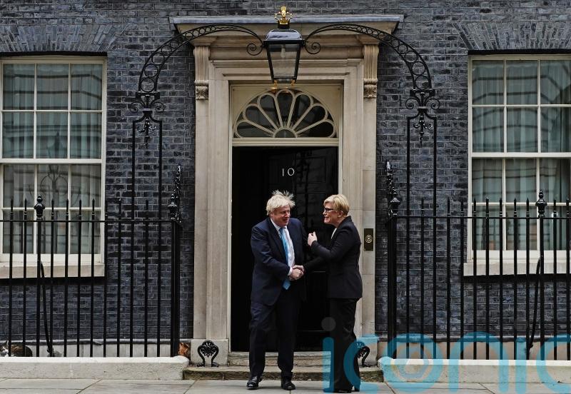 Johnson voices UK support for Nato allies at meeting with Lithuanian PM