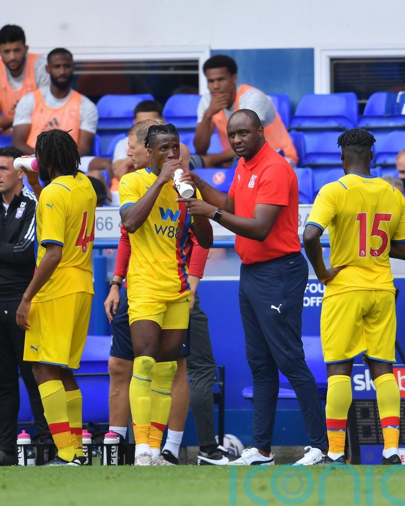 Crystal Palace boss Patrick Vieira calls on Wilfried Zaha to be more consistent